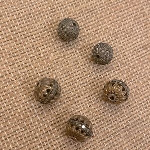 Vintage Bead Diamond Spacers